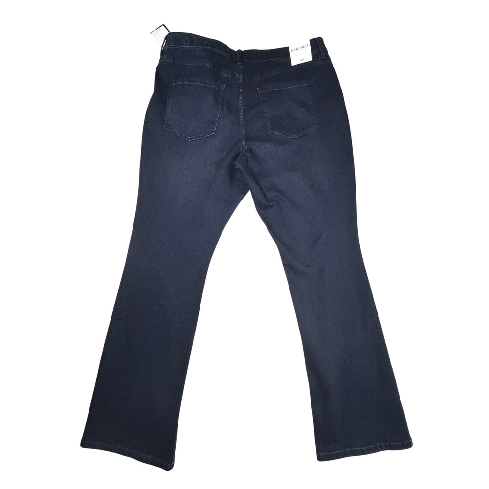 Nine West Gramercy Mini Boot Jeans Dark Wash Size 20W Flattering Fit Stylish - Picture 3 of 9